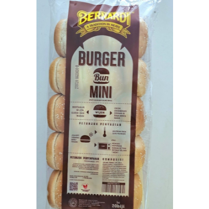 

Bernardi Roti Burger Mini Wijen isi 20 pcs