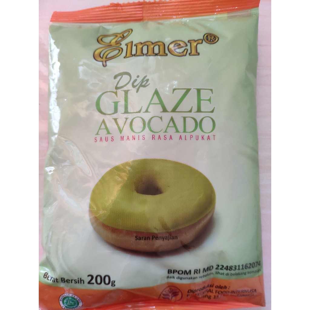 

DIP GLAZE ELMER AVOCADO CELUPAN DONAT 200gr