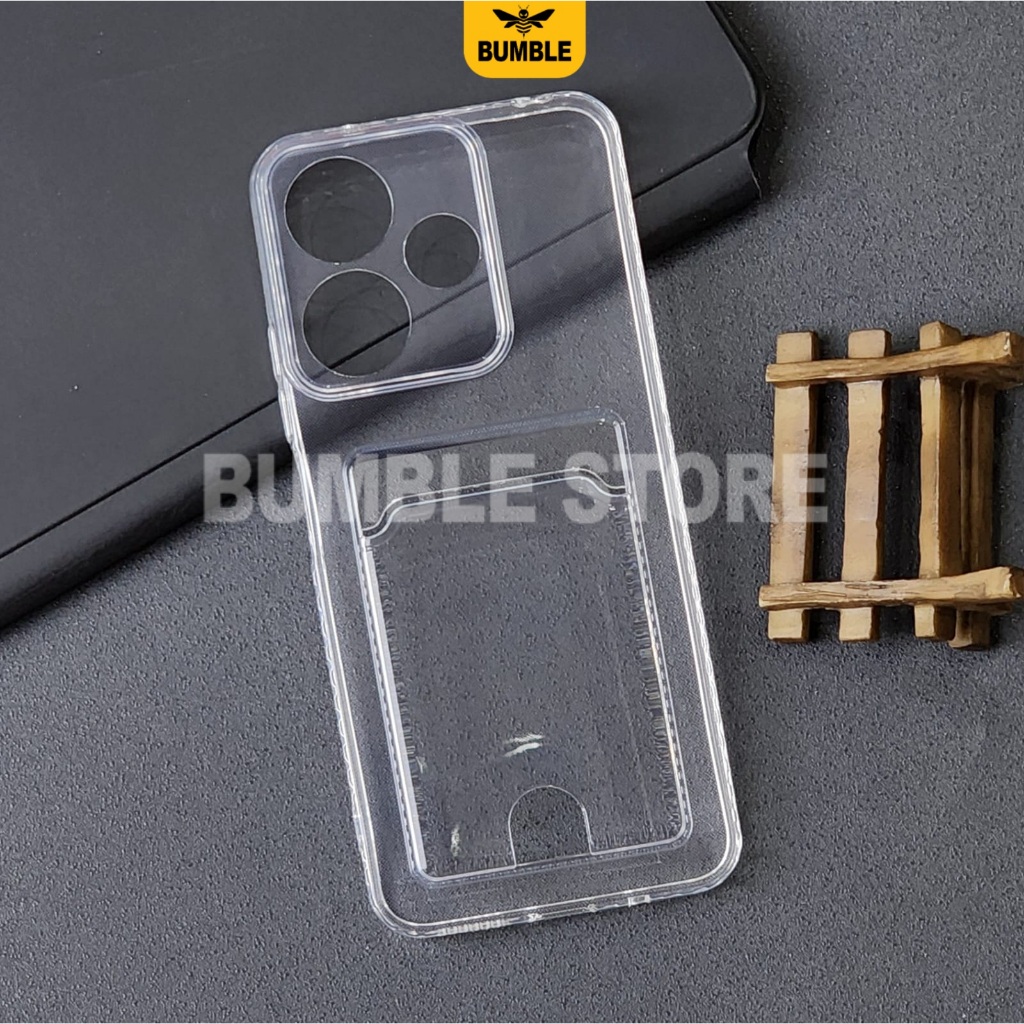 Bumble -  Softcase Clear Card Case Bening Slot Kartu Case Redmi 13 4g Redmi 13X