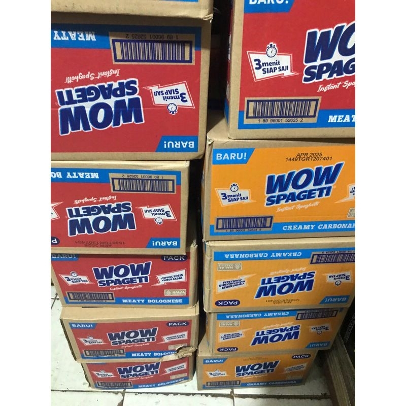 

Wow Spageti Instan Bolognese dan Carbonara 84g dengan Sosis, Saus Sambal dan Bubuk Cabai Dus atau Karton