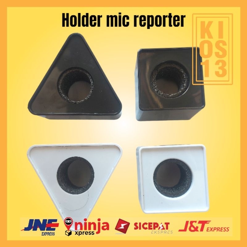 Holder Mic Flag Interview Wawancara Wartawan