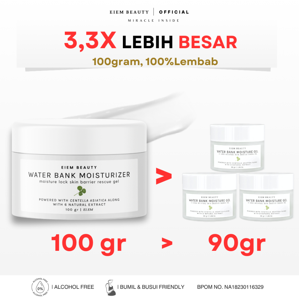 Eiem Moisturizer Water Bank Pelembab Wajah Centella Asiatica Eim Beauty Moisturizer EIEM Beauty