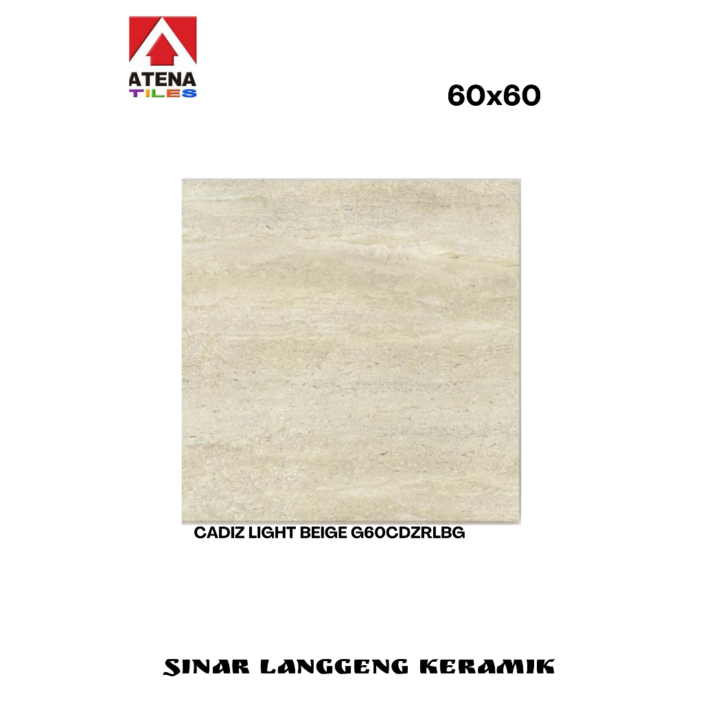 GRANIT ATENA/CADIZ LIGHT BEIGE G60CDZRLBG/60x60/LANTAI