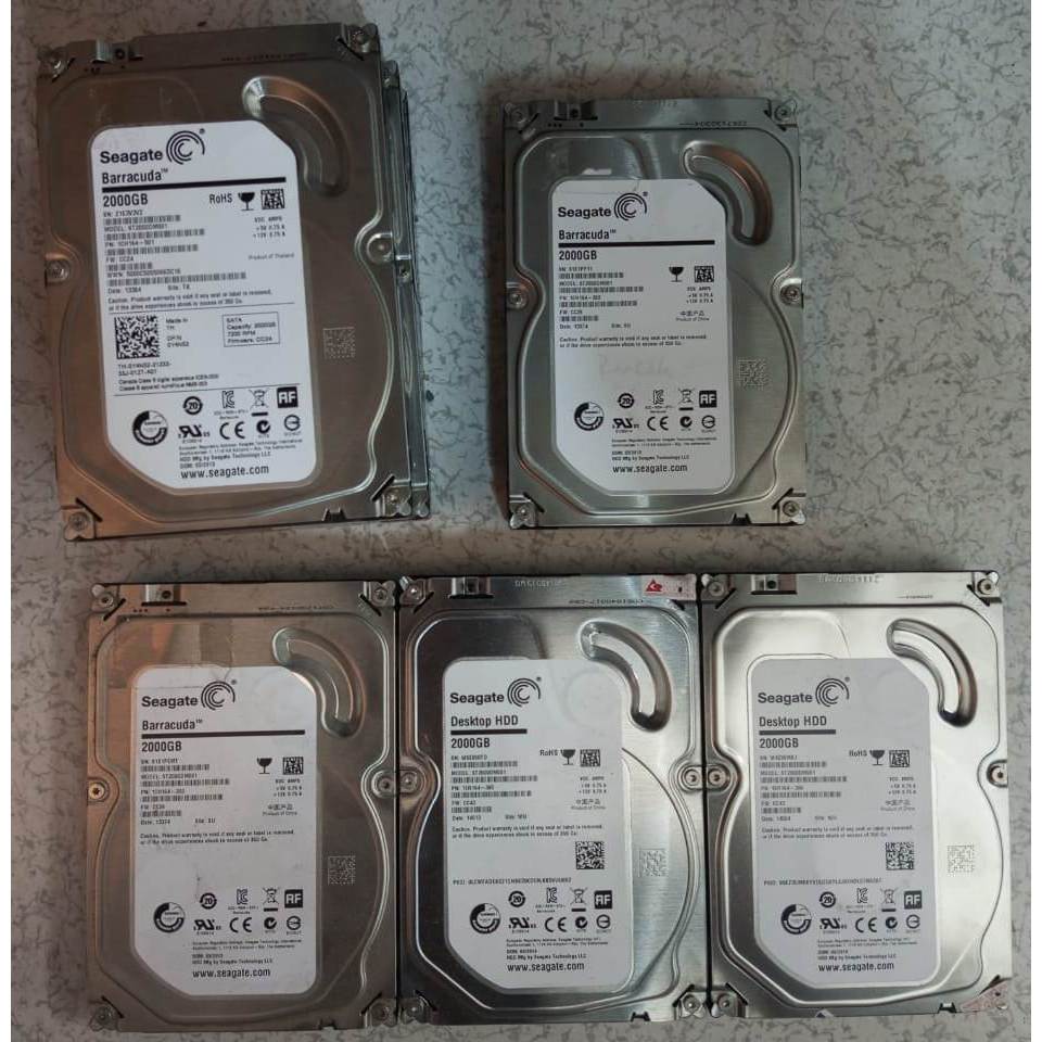Hard Disk Sata Bekas Second Rusak 1TB - 2TB Seagate Hardisk Murah 3.5in HDD ori