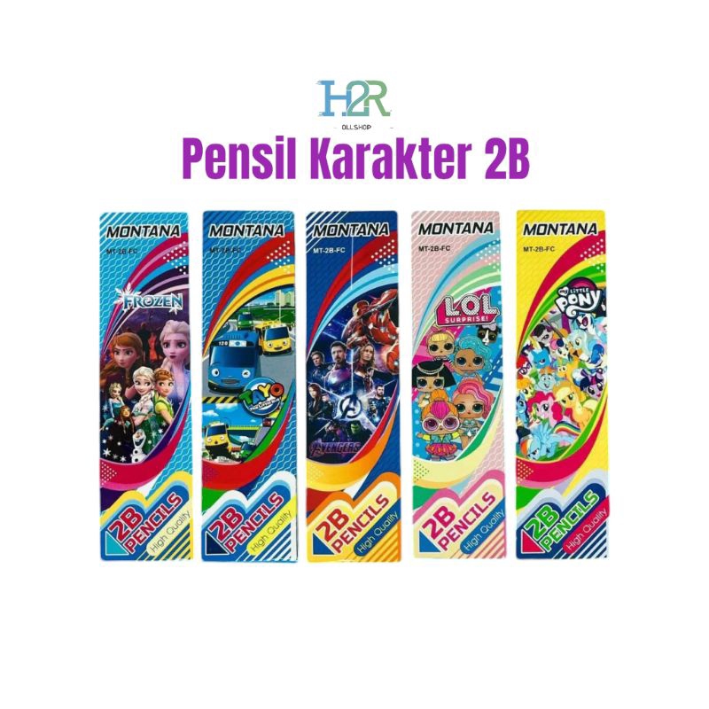 

Pensil Karakter 2B Montana isi 12 pcs