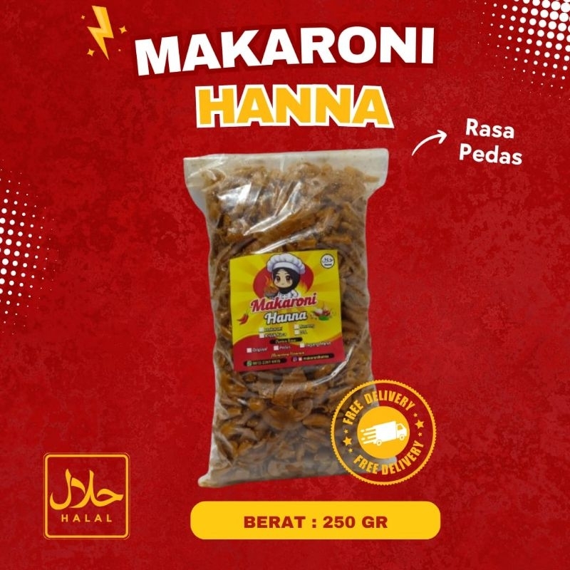 

Makaroni Polos Rasa Pedas kemasan 250 gr - Makanan Ringan Jajanan