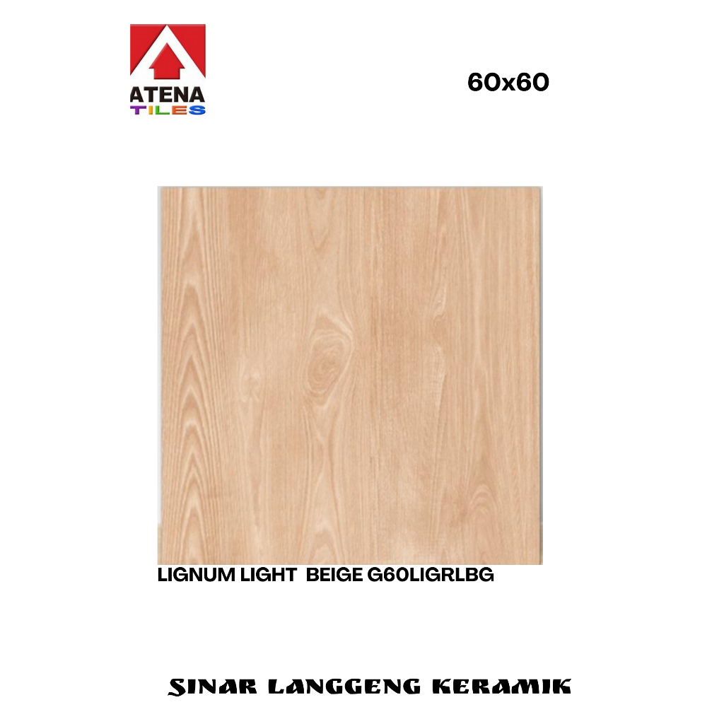 GRANIT ATENA/LIGNUM LIGHT BEIGE G60LIGRLBG/60x60/LANTAI