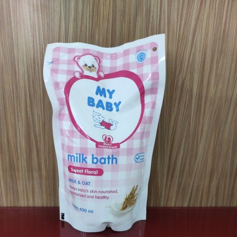 My Baby Milk Bath Sweet Floral Refill/ Sabun Mandi Bayi Isi Ulang 400ml  ( 555 240)
