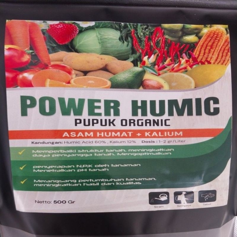POWER HUMIC 500GR (HUMIC ACID)/(ASAM HUMAT)