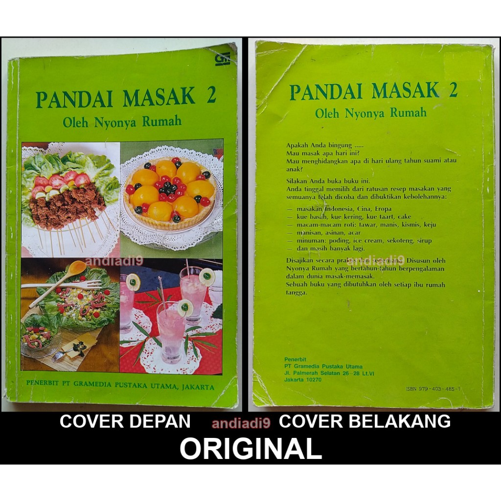 PANDAI MASAK 2 NYONYA RUMAH 1996 ORIGINAL