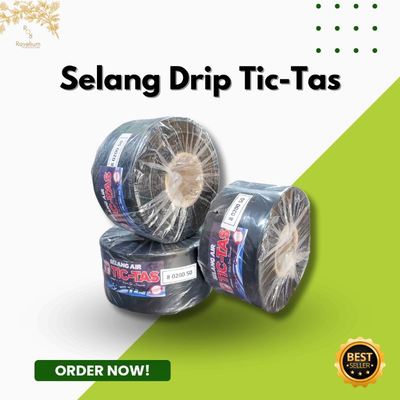 Selang Drip Tic-Tas UK.8cm/Selang Irigasi Drip Termurah/Selang sawah