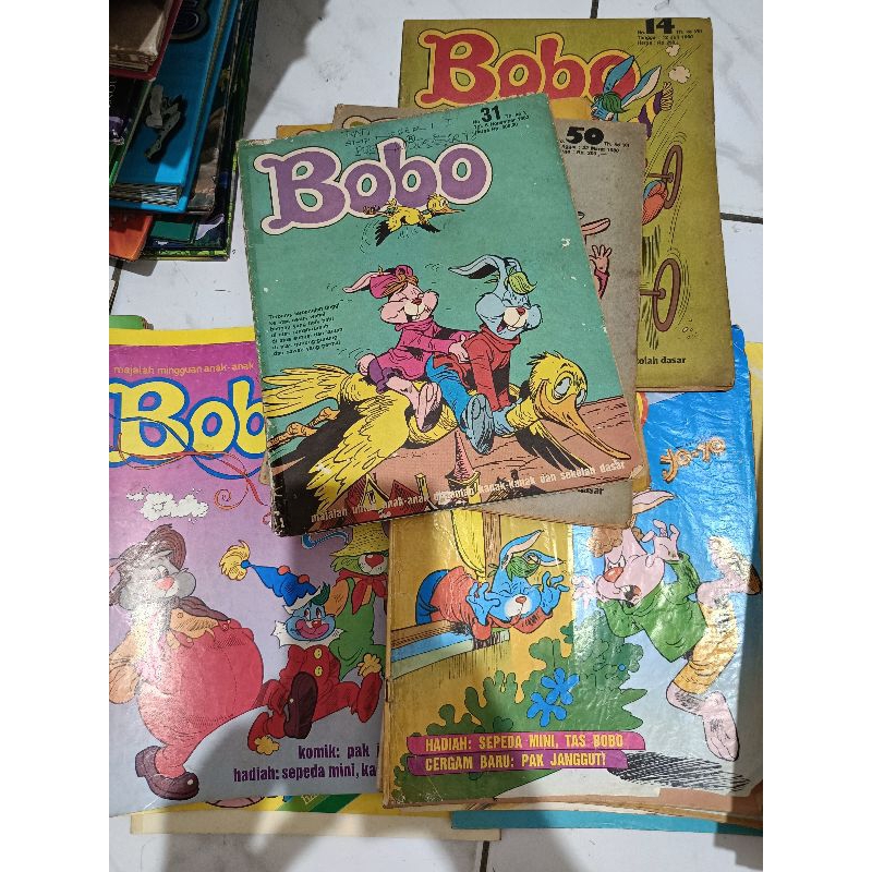 Majalah Bobo Jadul Lawas Tahun 1985 an sampai 2005 an