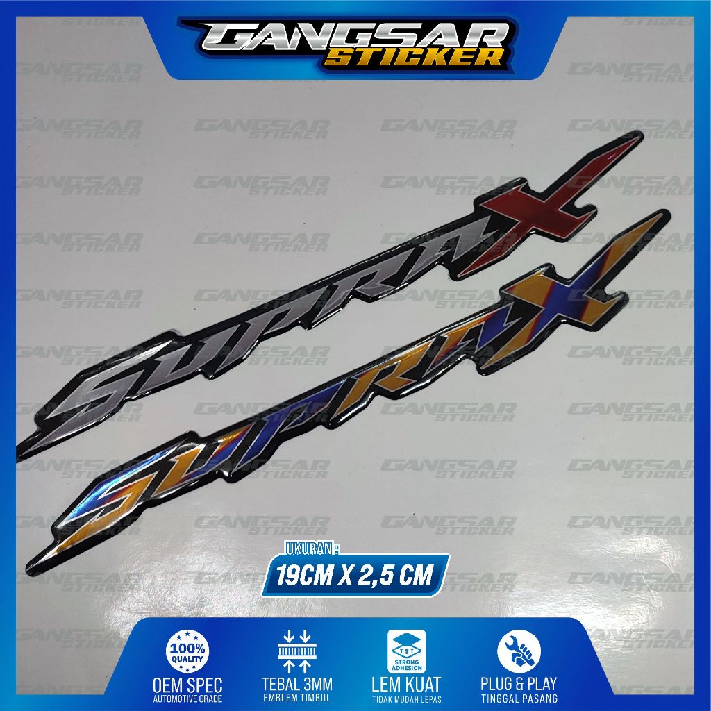 emblem timbul supra x honda | emblem timbul logo supra x 125