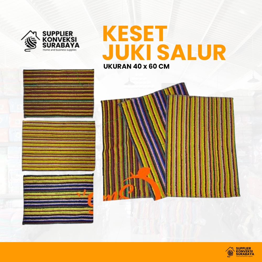 Keset Juki Salur Murah 40x60cm / Keset Kaki Dapur Kamar Mandi - Handuk Kaki - Kain kamar mandi - kai