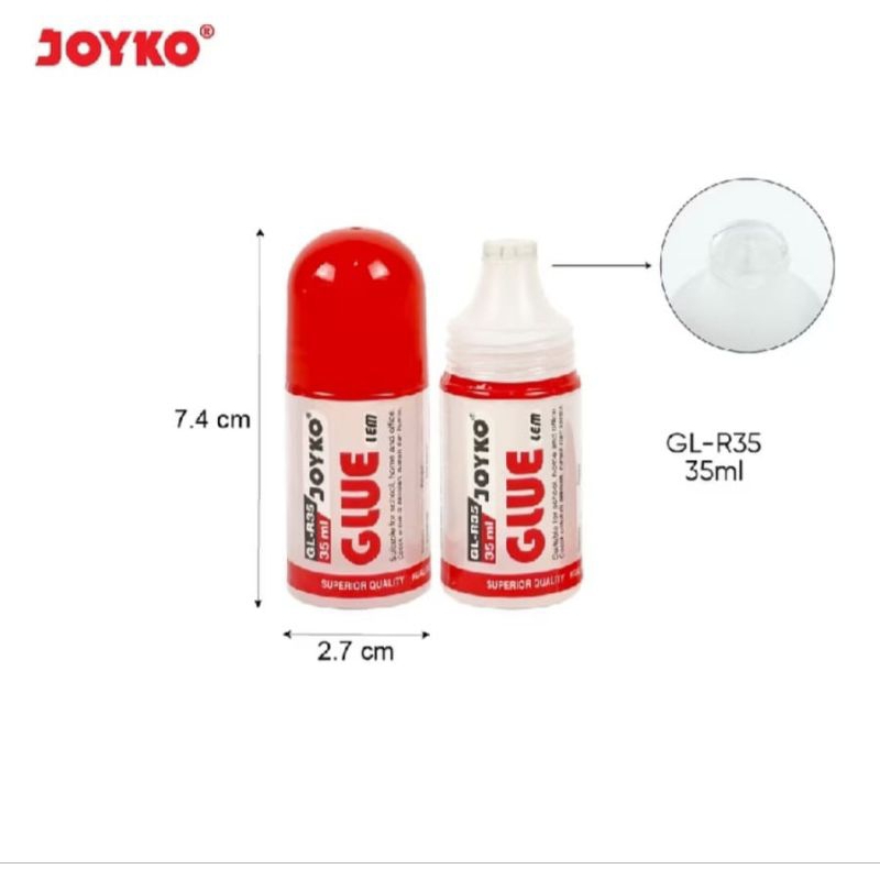 

Lem Kertas Cair Joyko GL-R35 / Liquid Glue Lem 35 ml