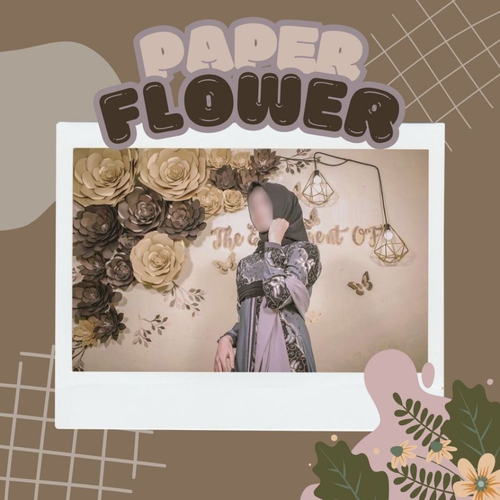 paper flower dekorasi big size / giant paper flower / dekorasi akad / dekorasi engagement
