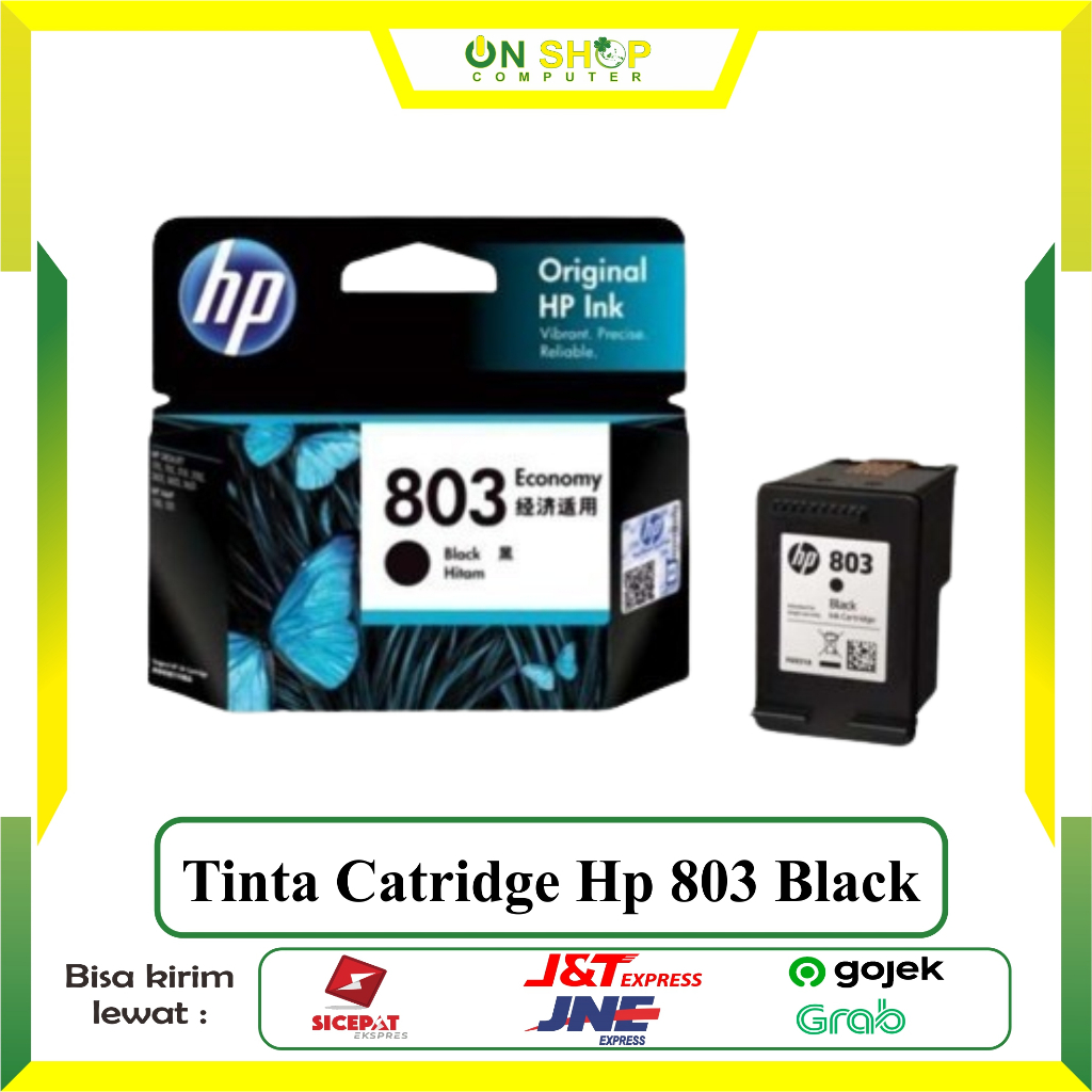 Cartridge Printer HP Tinta HP Deskjet 1111, 1112, 2131, 2132, 2621, 2622, 2623 Black Original Ink Ca