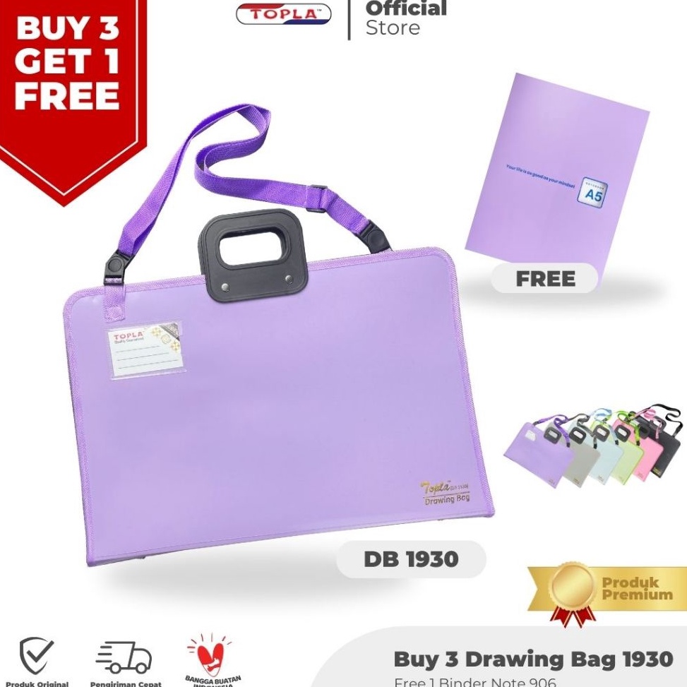 

KODE U62F TOPLA Drawing Bag 193 Tas A3 Tas Buku Gambar