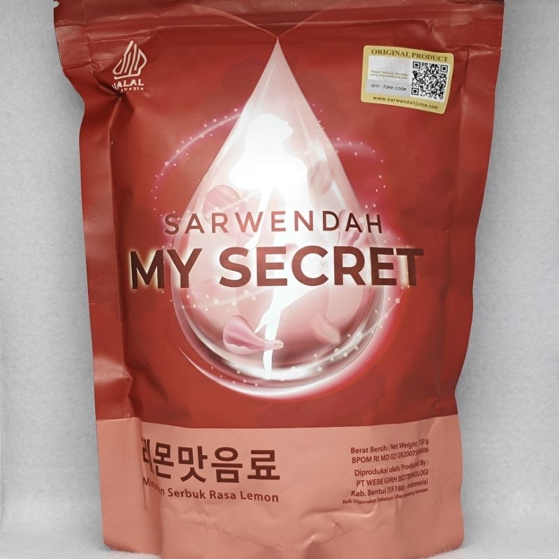 

Sarwendah Juice (My Secret) Sarwendah My Secret Rasa Lemon 150gr