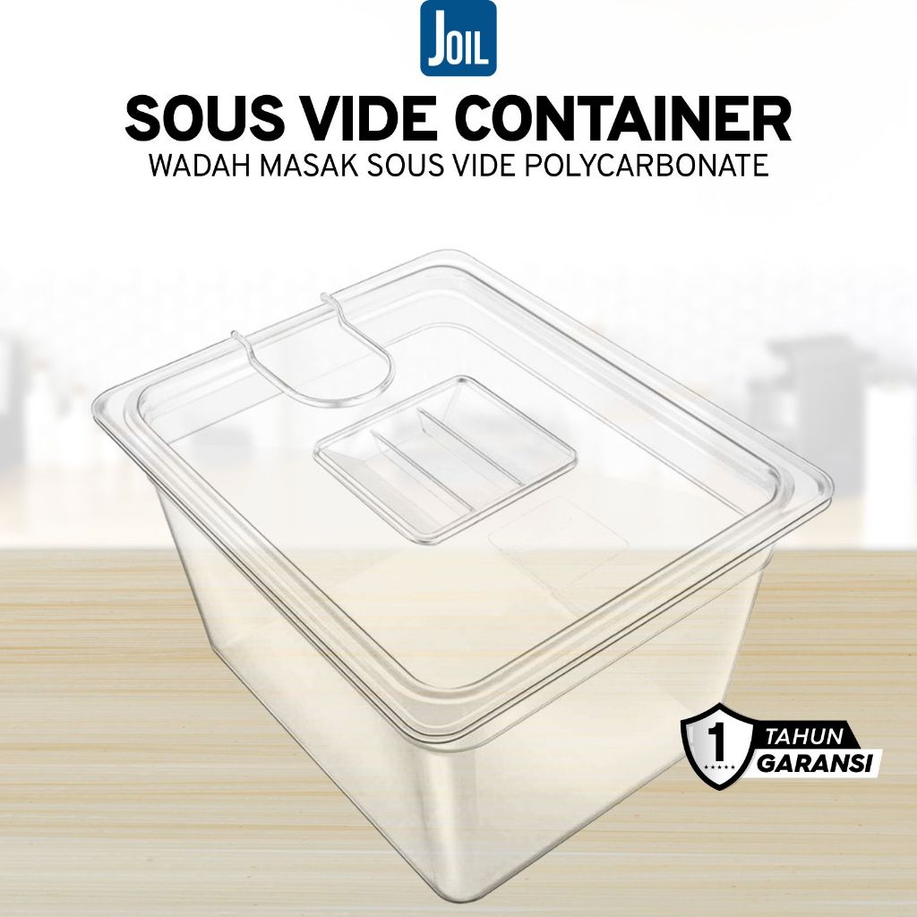 Joil Sous Vide Container Wadah Masak Polycarbonate Food Grade GC
