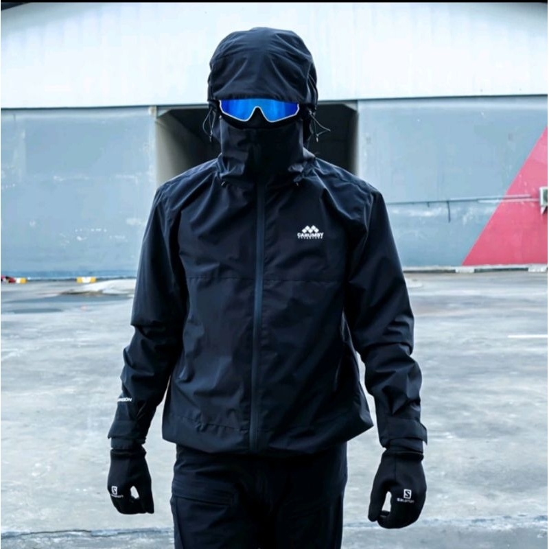 jakét gunung carumby monsoon gorpcore waterprof