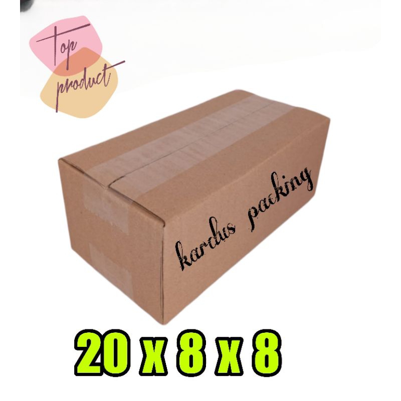 

kardus packing UK 20x8x8 kardus kecil kardus polos