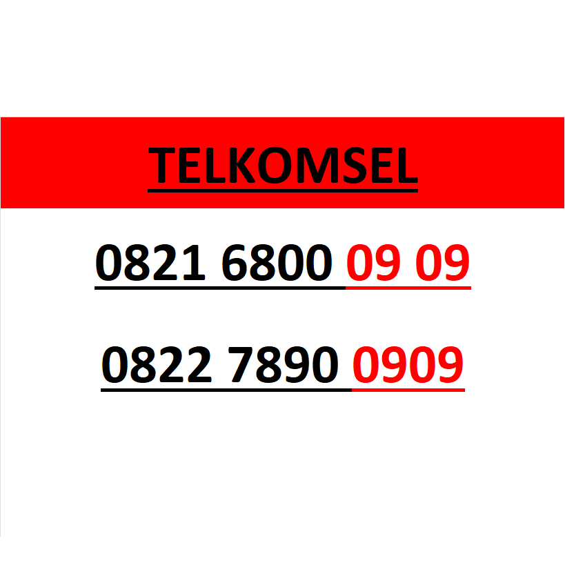 Nomor cantik telkomsel simpati seri abab 0909 murah lengkap w550