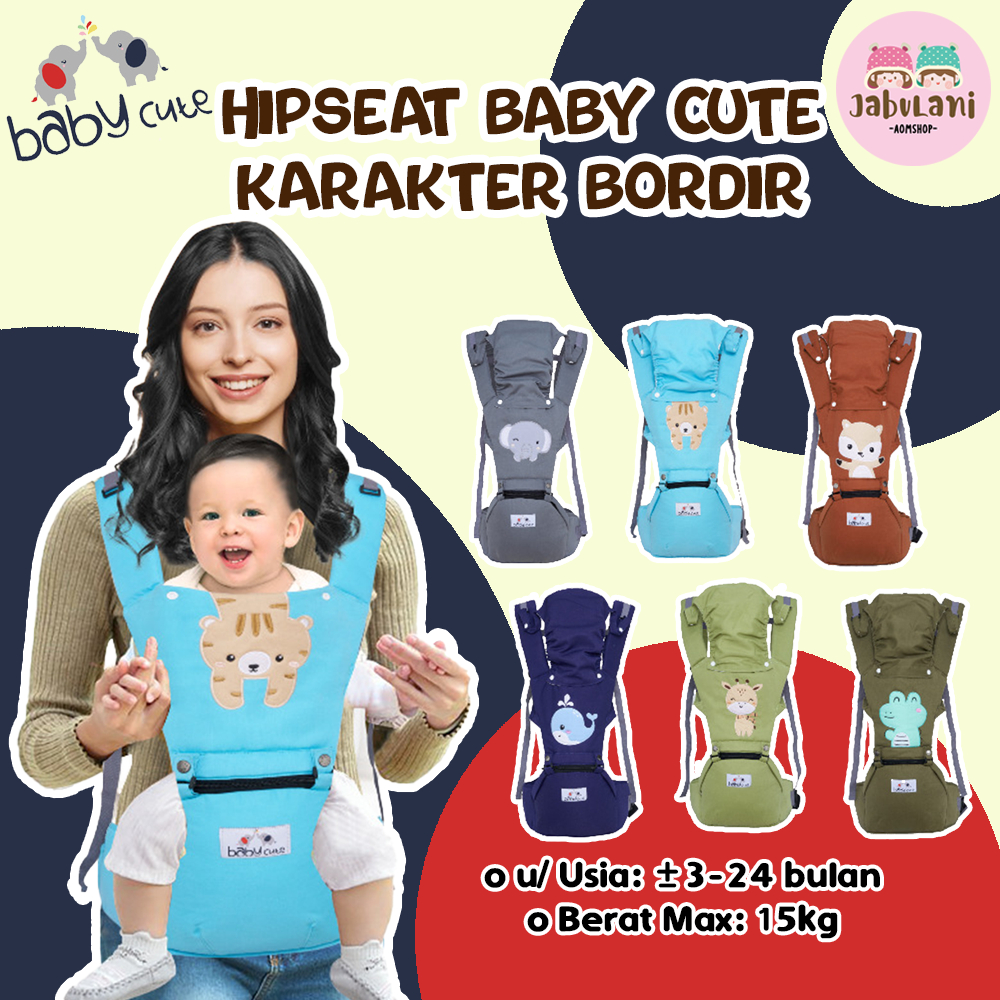 Baby Cute Gendongan Bayi Depan Animal Series - Baby Cute Gendongan Hipseat Animal Series