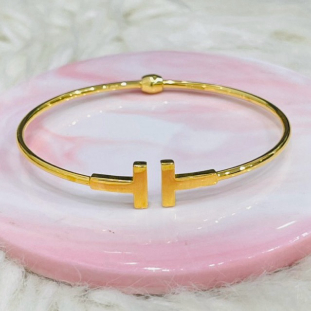 RESTOCK gelang bangle TT tinju elegant simple emas asli kadar 700