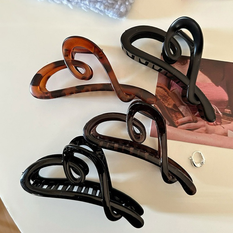 JEEA | Jedai jepitan rambut love kep pita rambut aksesoris rambut claw clip lucu