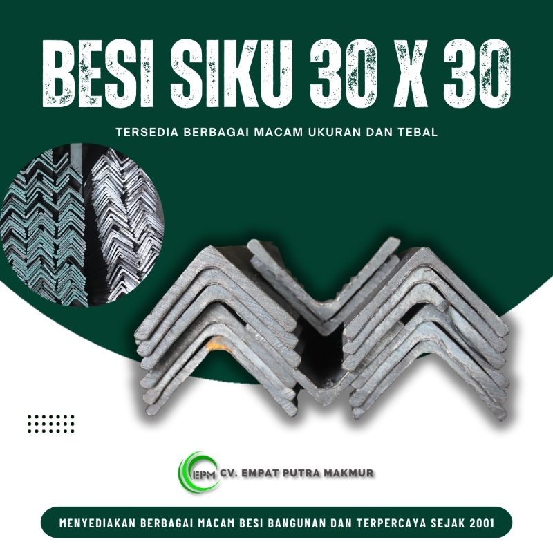 BESI SIKU 30 X 30 X 6 METER