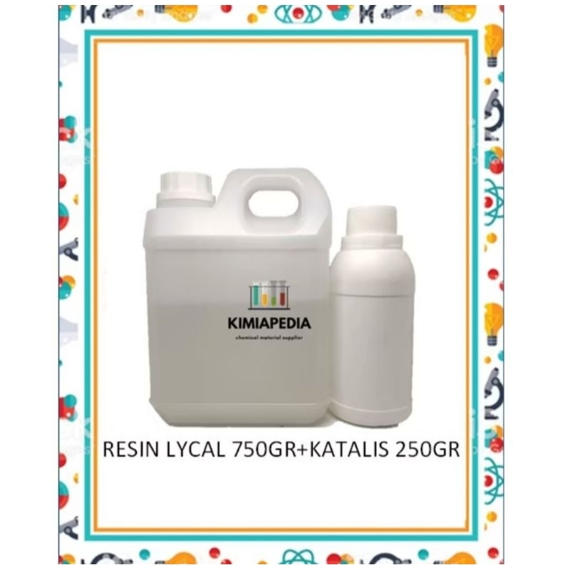 

Resin Bening Art Lycal Lical 1011 Keras Hard Type 1Kg Nametag Name Tag Kerajinan