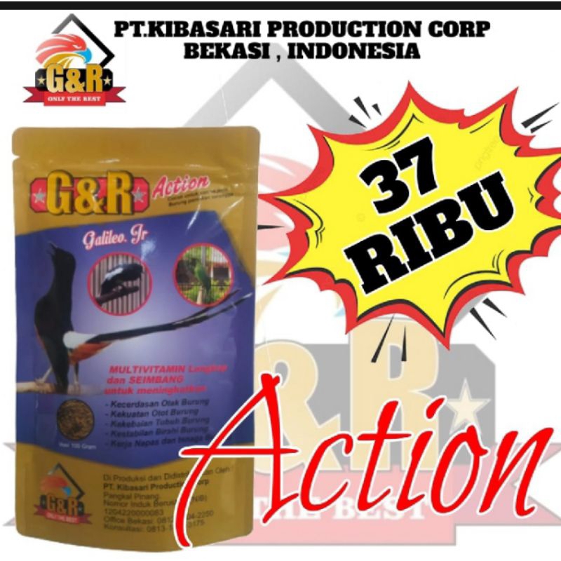 G&R action galileo jr pt kibasari f1 f2 evolution evo pur kicau voer ocehan