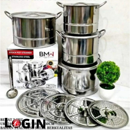 Panci Stockpot 4 in 1 BMW