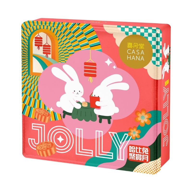

mooncake casahana isi 4 mix lunar fantasy 4 blossom moon jolly bunny
