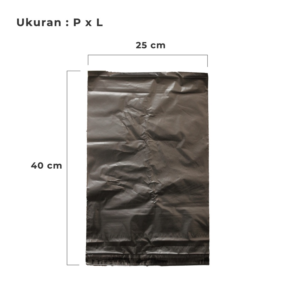 

KODE U58Y Plastik polymailer 25 x 4 Hitam packaging Kantong Amplop isi 1 pcs