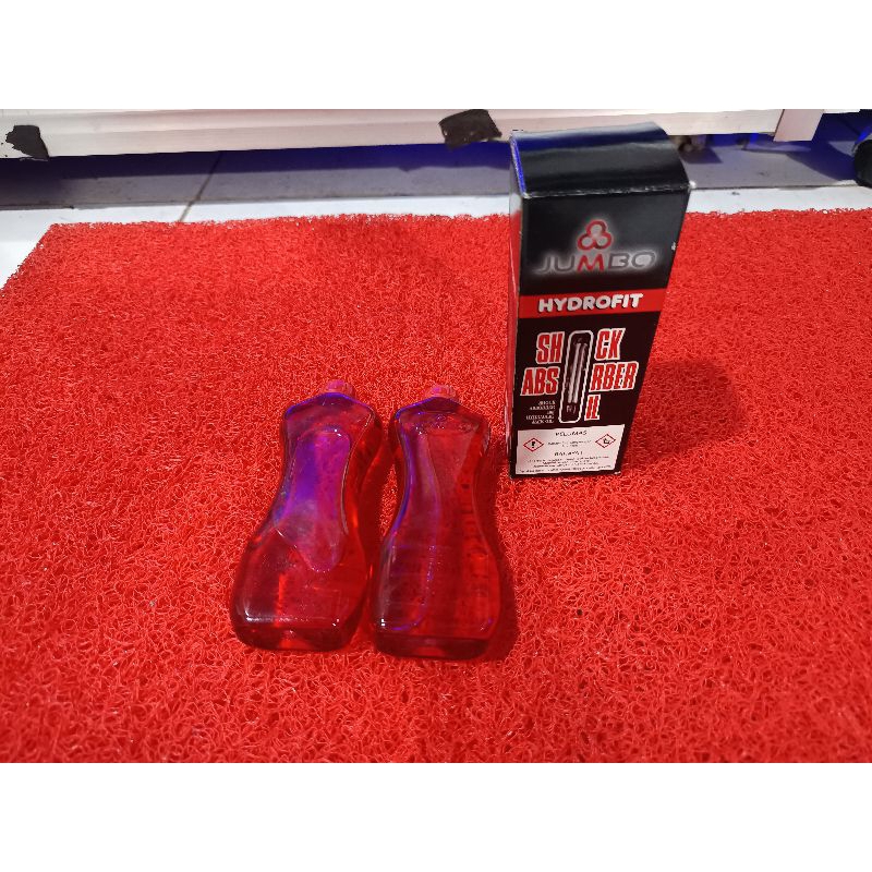 OLI SHOCK ORIGINAL JUMBO 200ML ISI 2 BOTOL OLI SHOCK DEPAN BUAT SEMUA MOTOR ALL MOTOR SHOCK HYDROFIT