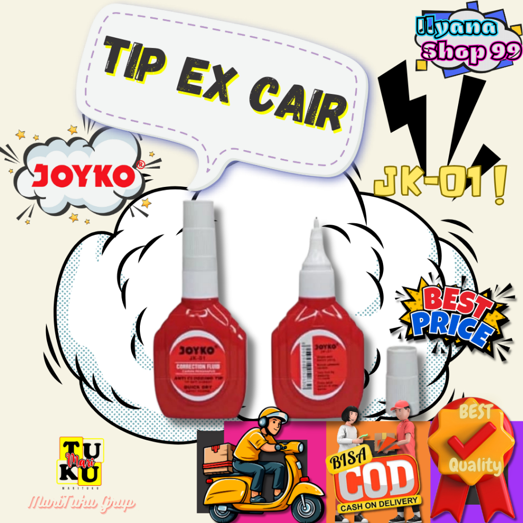

Tip Ex Cair Jk-01 / fluid pen corection JK-01 joyko