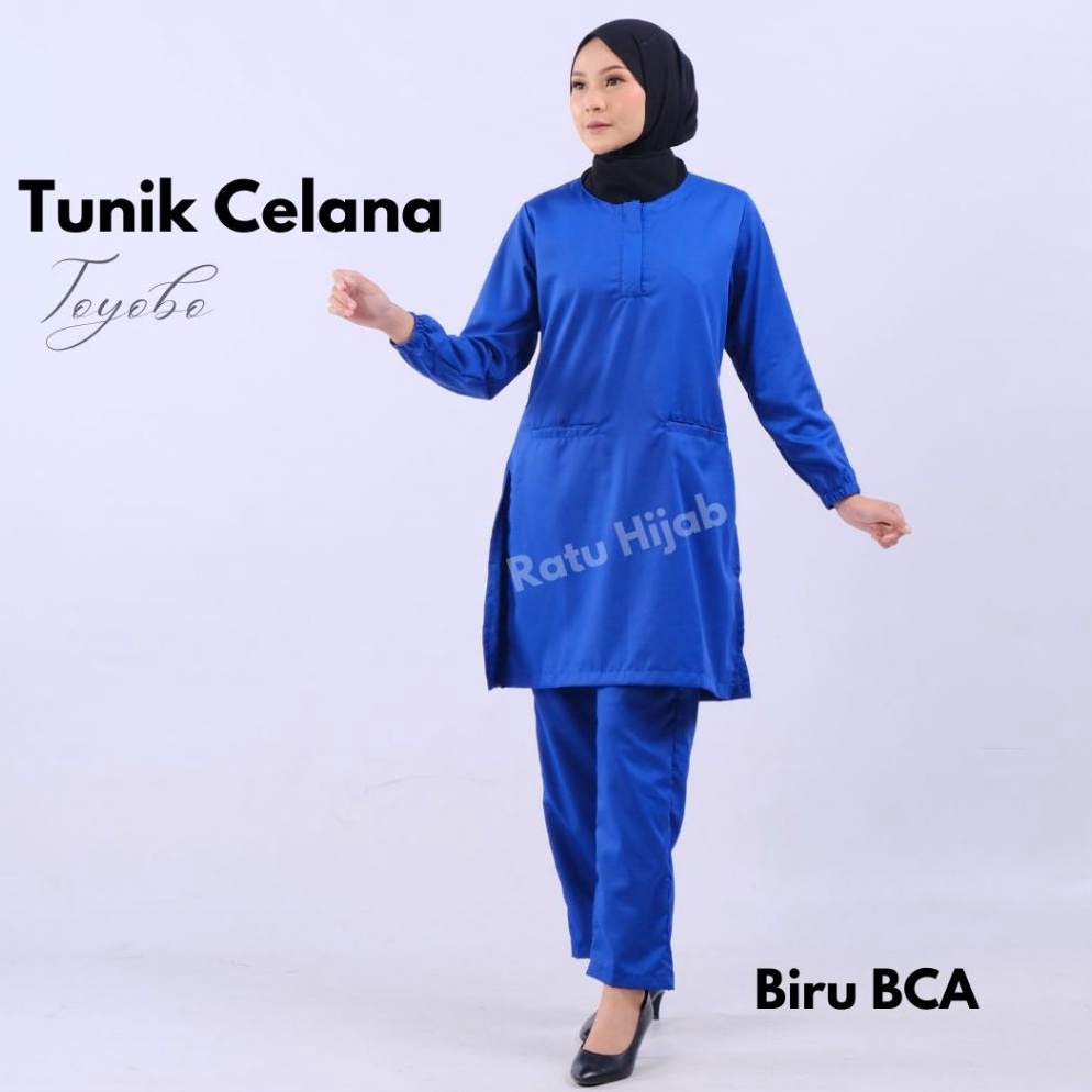 Belanja sekarang Baju Jaga OKA OK Tunik celana wanita lengan panjang karet