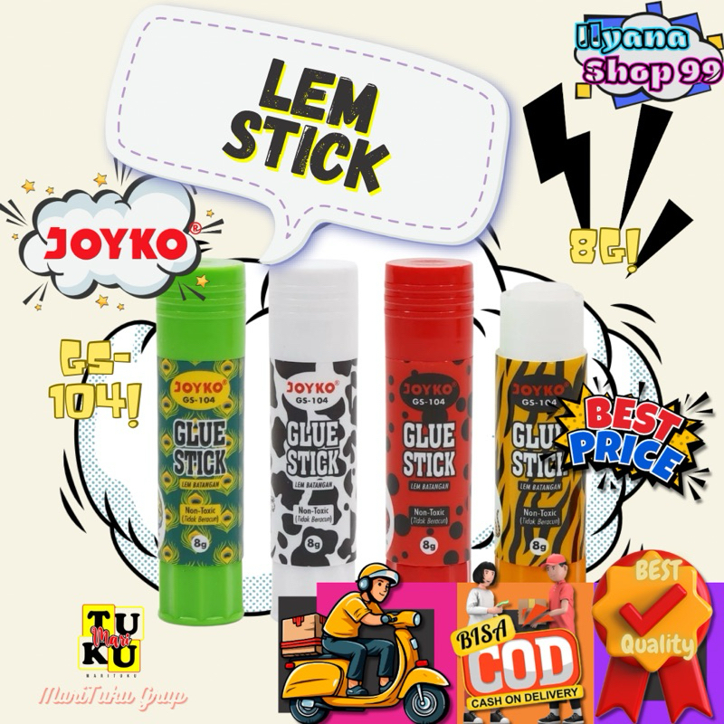 

Lem stick Motif random / lem kertas stick joyko