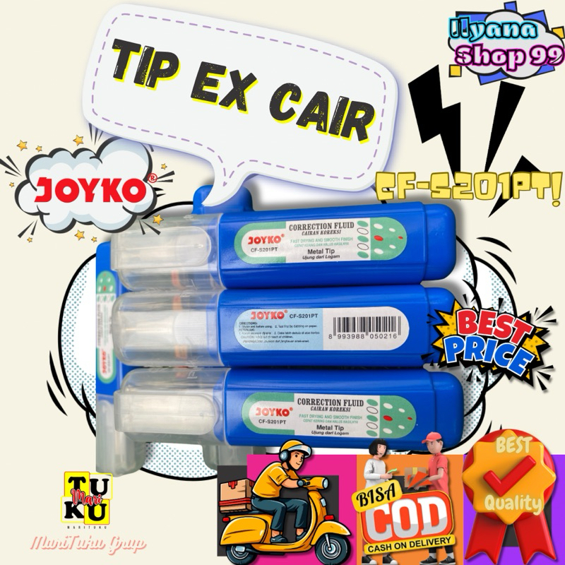 

Tip ex cair joyko / tipex joyko / fluid pen corection