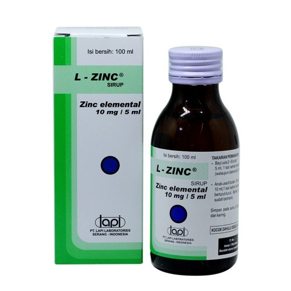 L-ZINC Sirup 100ml - Vitamin Zinc Anak / Obat Diare Anak