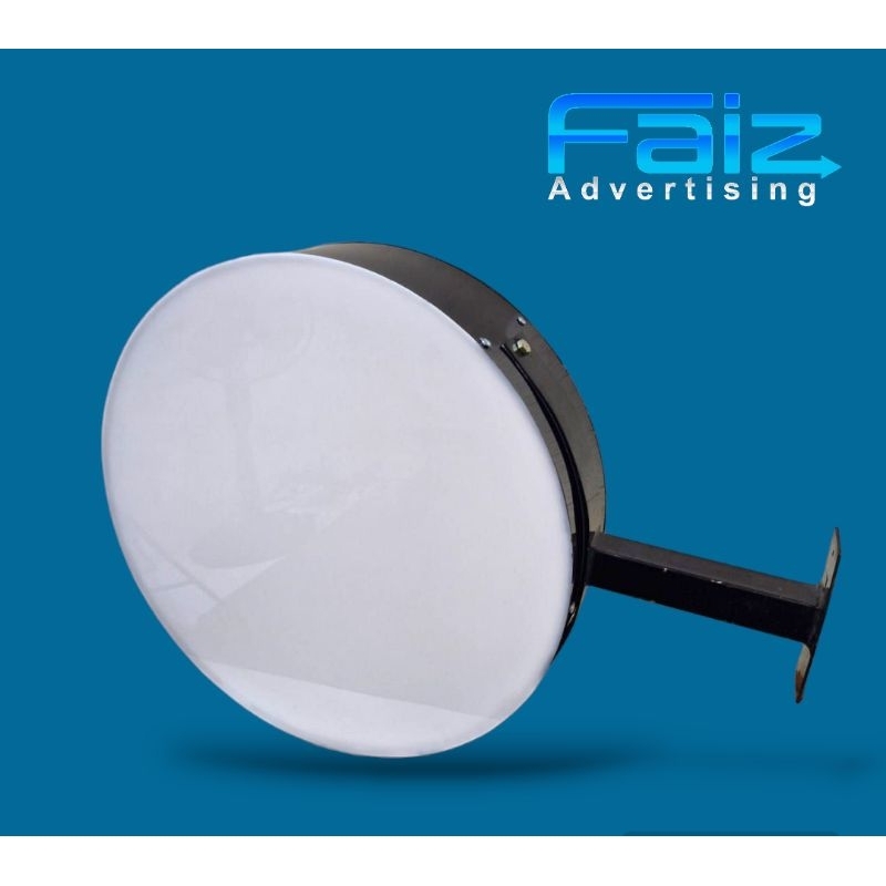 NEON BOX BULAT 2 SISI | POLOS TANPA STIKER | HARGA MURAH