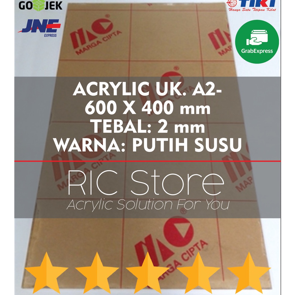 

KODE P12G Acrylic Akrilik Lembaran Uk A2 6x4 Tebal 2mm PUTIH SUSU