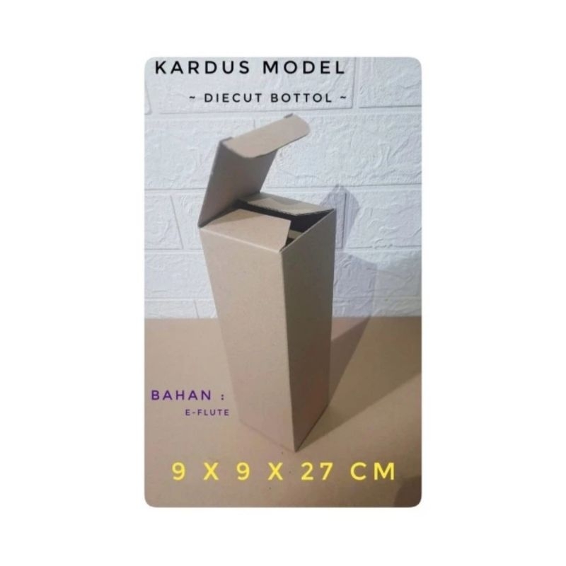 

kardus karton UK 9x9x27 cm model Diecut bottol