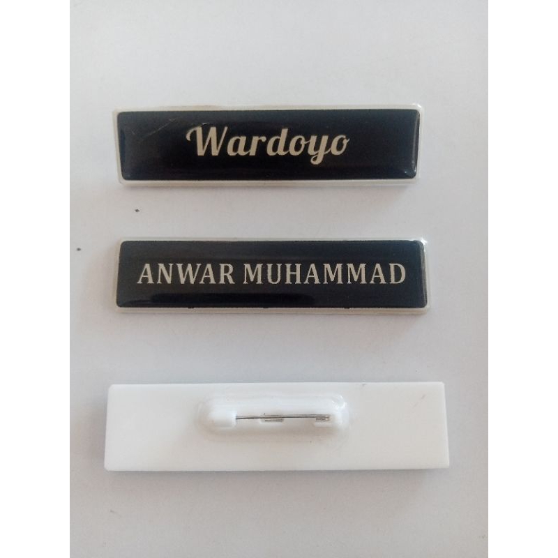 

PROMO Nama Dada Nametag Akrilik Putih Jarum