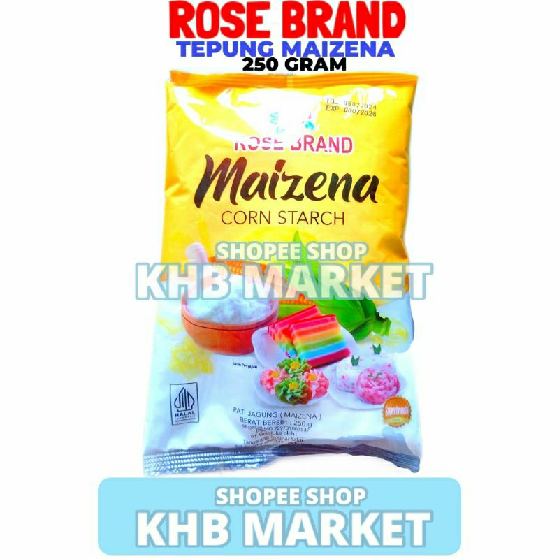 

Tepung Maizena Corn Starch Rose Brand 250gr