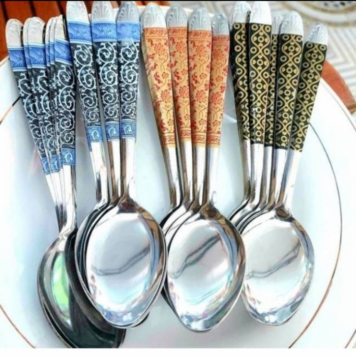 SENDOK MAKAN BATIK  - SENDOK MAKAN MOTIF BATIK