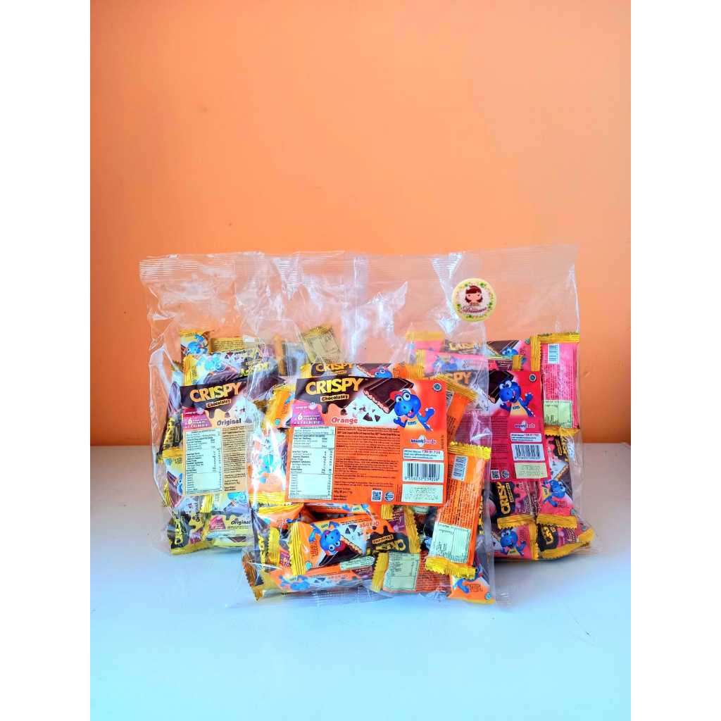 

Coklat Import I Crispy Chocolatey With Rice Cereal aneka rasa Sepack isi 40 pcs Halal ( SCP )
