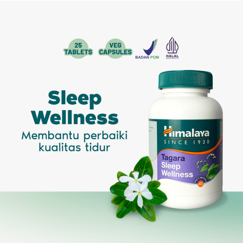 Himalaya Tagara Sleep Wellness 60 Capsule - Membantu Memperbaiki Kualitas Tidur